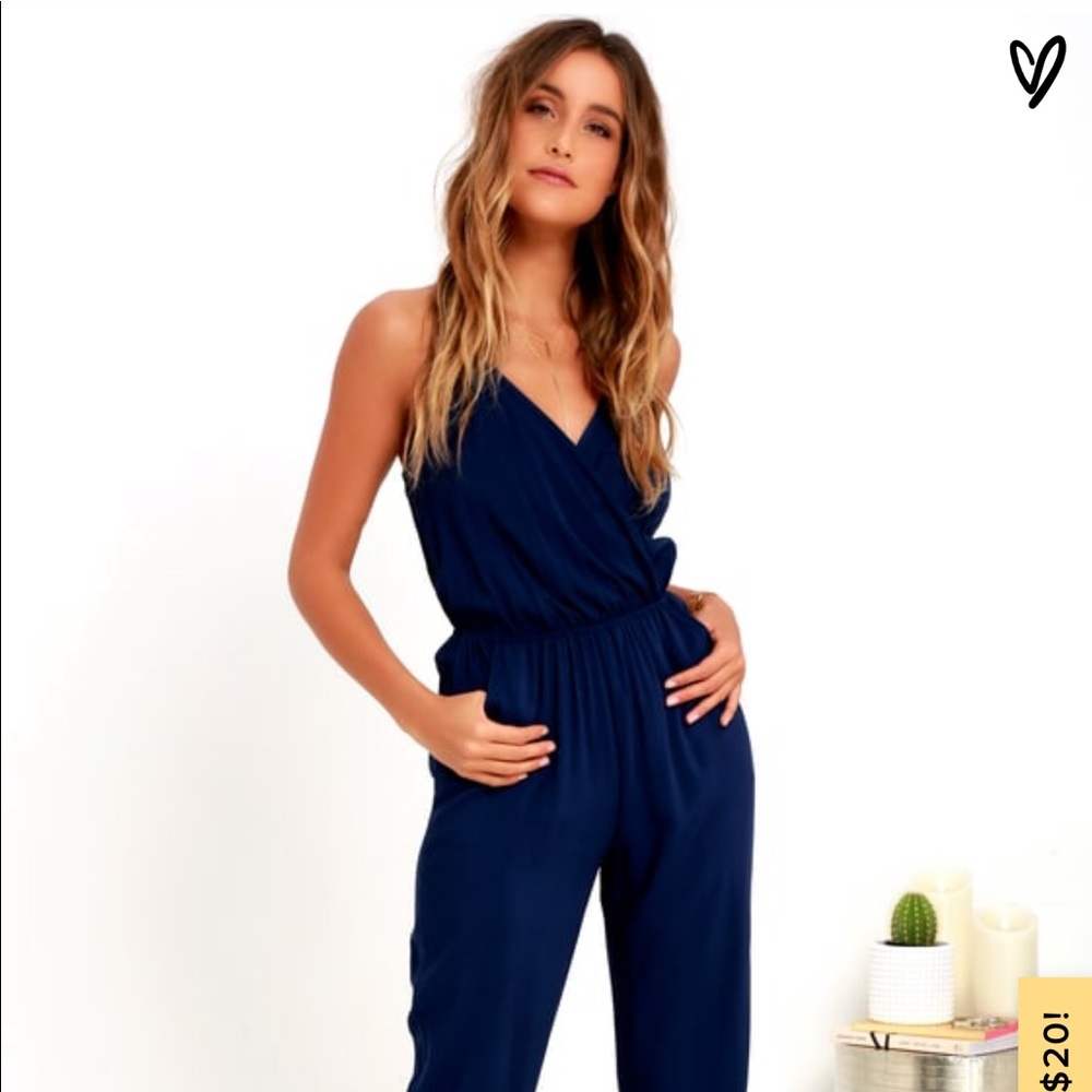 Blue jumpsuit